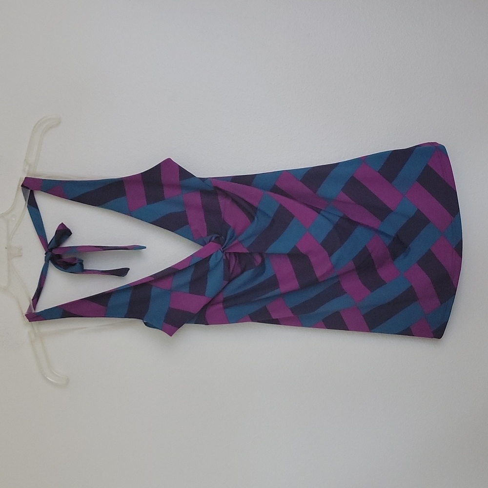 NWT Have by Panache Multicolored Print Halter Top 7